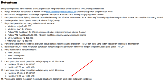 Aturan Tnggp